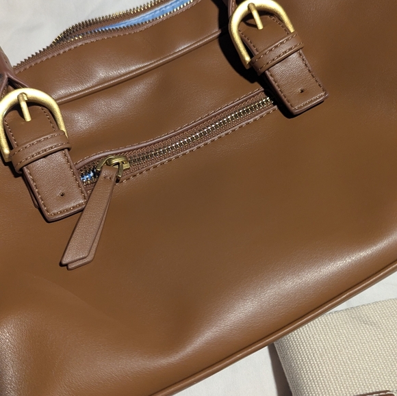 Vegan Leather Bowling Bag - Picture 8 of 10